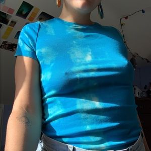 Bleached Blue T Shirt